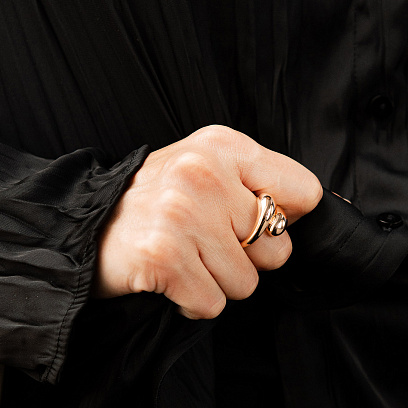 Кольцо "Miriam" в красном золоте к08412 №6