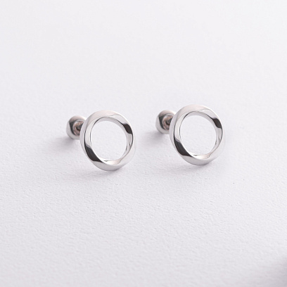 Серебряные серьги "Бесконечность" 7373р