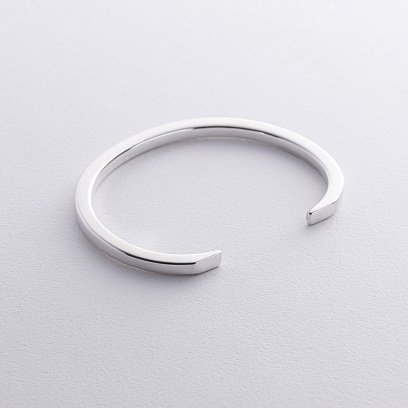 Жорсткий срібний браслет 141678 №3