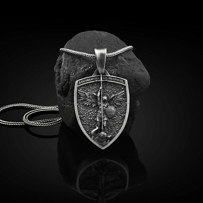 Серебряный кулон "Архангел Михаил" 133185