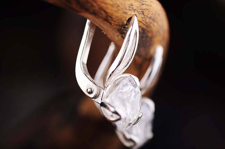 Серьги (фианит) 12747 от ювелирного магазина Оникс - 3