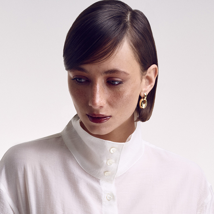 Сережки "Melaine" у жовтому золоті с09150 від ювелірного магазину Онікс - 12