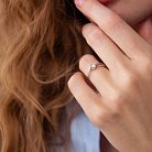Помолвочное кольцо в белом золоте с бриллиантами к0009sh от ювелирного магазина Оникс - 1