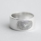 Кольцо с отпечатком пальца 112126о от ювелирного магазина Оникс