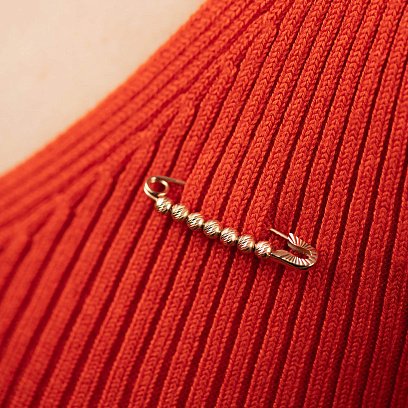 Золота шпилька "Кульки" 3.0 см зак00290 №2