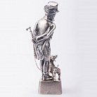 Срібна фігура ручної роботи "Франт з собачкою" сер00010 от ювелирного магазина Оникс - 4