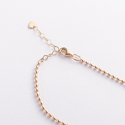 Браслет "Кульки" у жовтому золоті б05847 №2