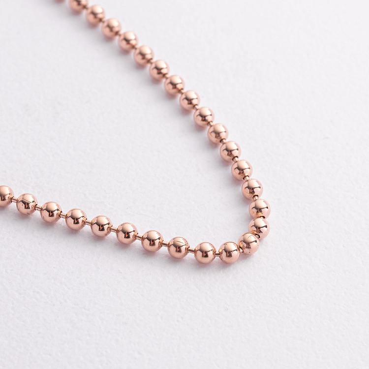 Браслет "Кульки" у червоному золоті б05700 - 2 Браслет "Кульки" у червоному золоті б05700 від ювелірного магазину Онікс - 2