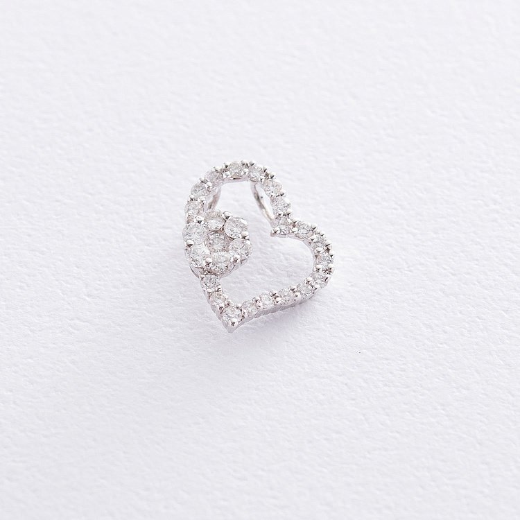 Золотой кулон "Сердце" с бриллиантами пкит111 Золотой кулон "Сердце" с бриллиантами пкит111 от ювелирного магазина Оникс