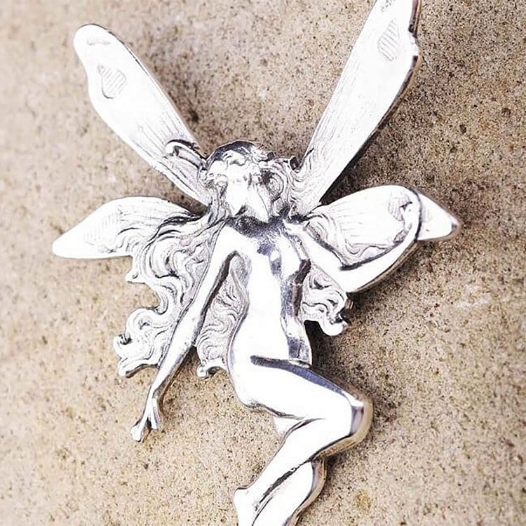 Серебряная булавка "Фея" 16034 от ювелирного магазина Оникс - 2