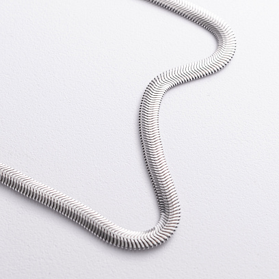 Серебряная цепочка (снейк) 6мм 15230-6 №5