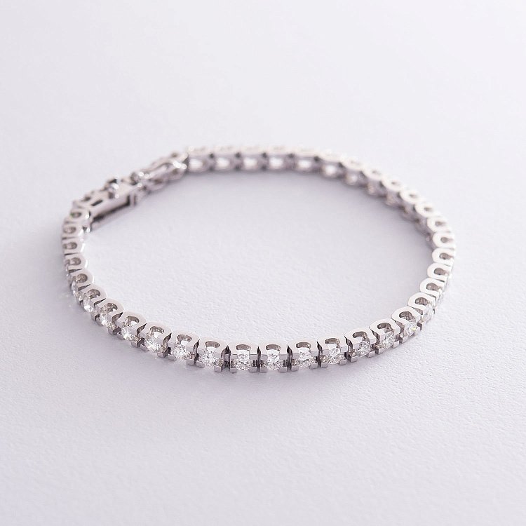 Золотой браслет с бриллиантами бб0004ha Золотой браслет с бриллиантами бб0004ha от ювелирного магазина Оникс