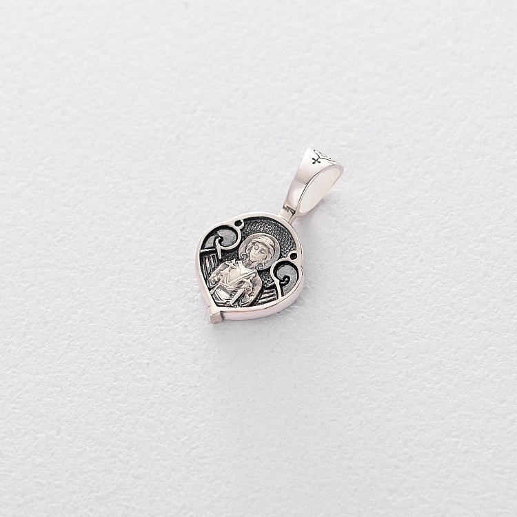 Срібна ладанка з чорнінням 132852 від ювелірного магазину Онікс