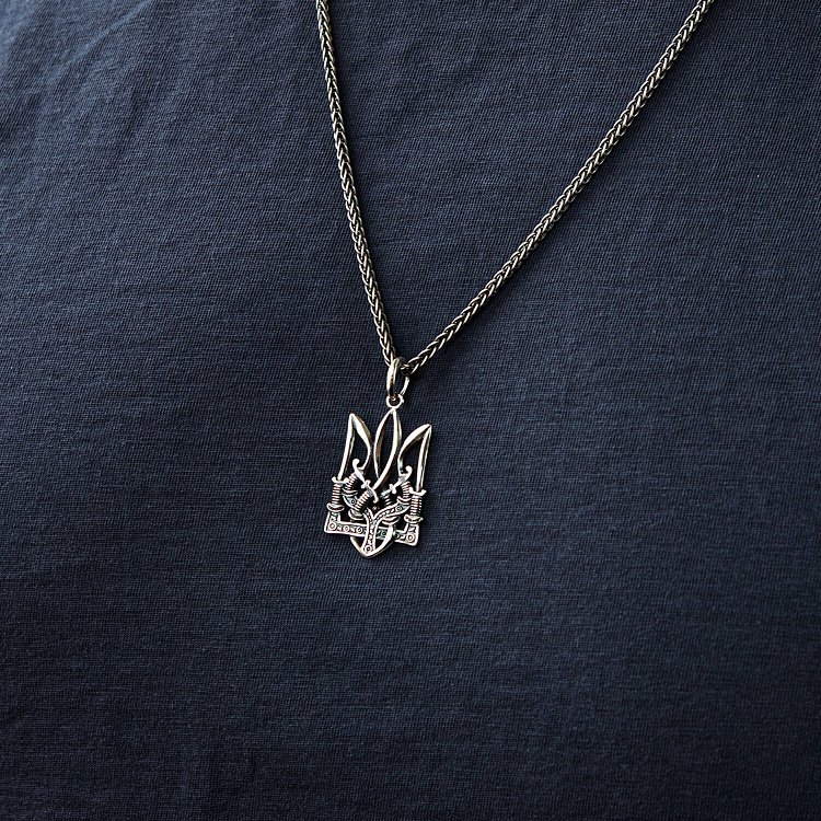 Підвіска "Тризуб із шаблями" у сріблі 133164 від ювелірного магазину Онікс - 7