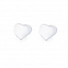 Срібні сережки-пусети "Серця" 121615 от ювелирного магазина Оникс - 1