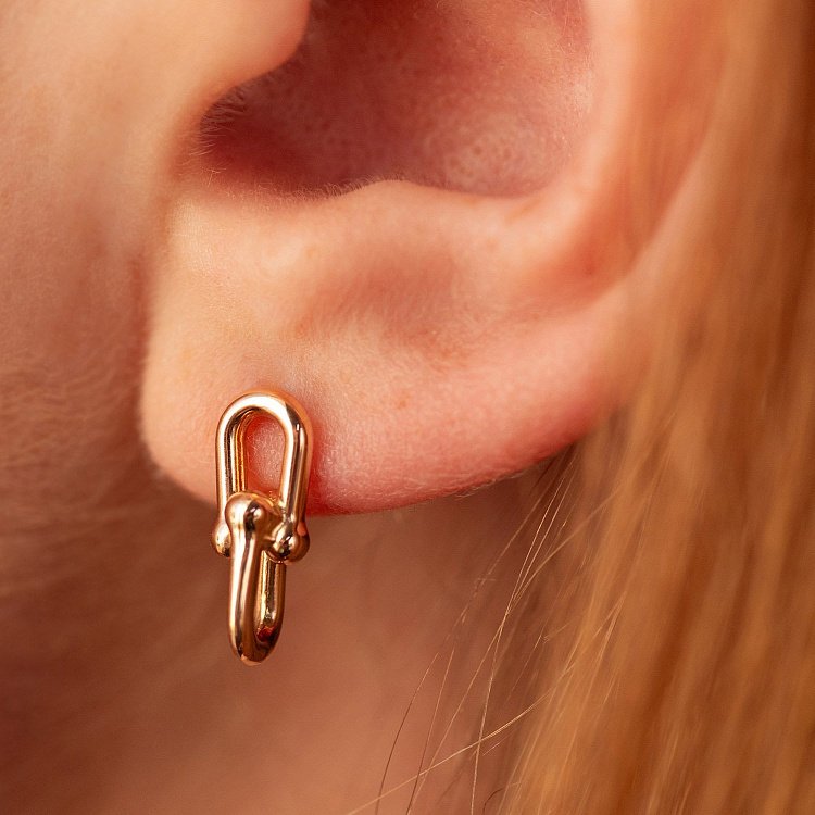 Золоті сережки - пусети "Фантазія" с08087 від ювелірного магазину Онікс - 1