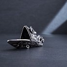 Серебряная табачница ручной работы "Кабан" гол.кабан. от ювелирного магазина Оникс - 1