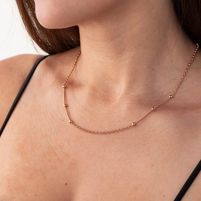 Ланцюжок в червоному золоті ц00435 №2