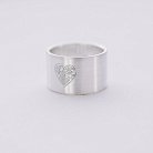 Серебряное кольцо с гравировкой "Волны любви" 112143л от ювелирного магазина Оникс