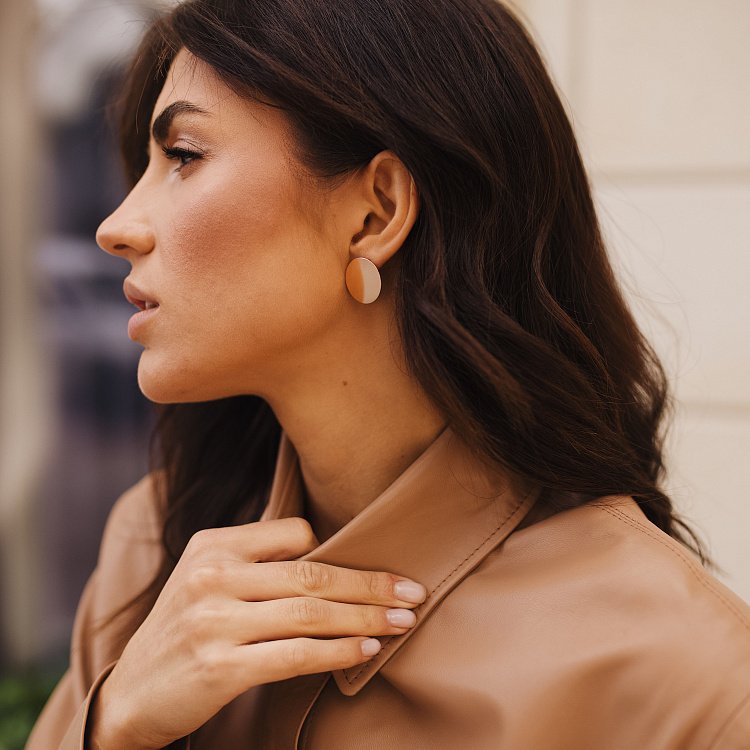 Сережки "Комети" в червоному золоті с07586 від ювелірного магазину Онікс - 7