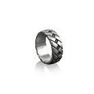 Серебряное кольцо "С принтом шин" 112688 от ювелирного магазина Оникс - 6