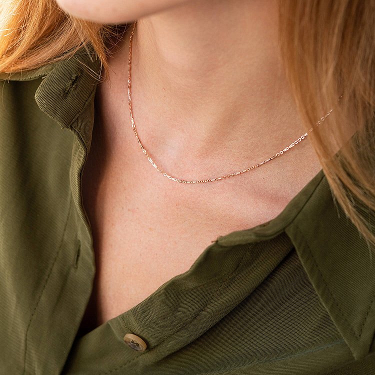 Кольє - ланцюжок у червоному золоті ц00397 від ювелірного магазину Онікс - 3