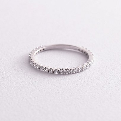 Каблучка в платині з діамантами к183nl №2