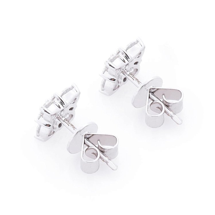 Золотые серьги-пусеты с бриллиантами сб0263nl от ювелирного магазина Оникс - 2