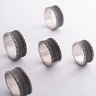 Серебряное текстурное кольцо 7017 от ювелирного магазина Оникс - 11