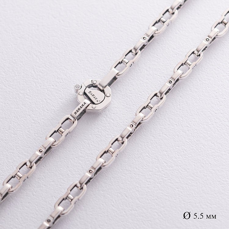 Чоловічий срібний ланцюжок Ц0015ч від ювелірного магазину Онікс