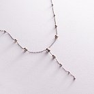 Серебряное колье - галстук "Шарики" 181201 от ювелирного магазина Оникс - 1