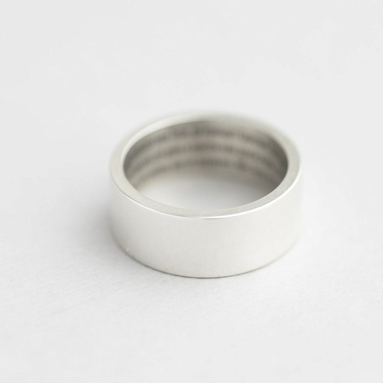 Кольцо "Отче наш" с гравировкой на внутренней стороне 112126v от ювелирного магазина Оникс - 3