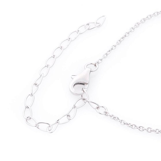 Серебряное колье без камней 18755 №3