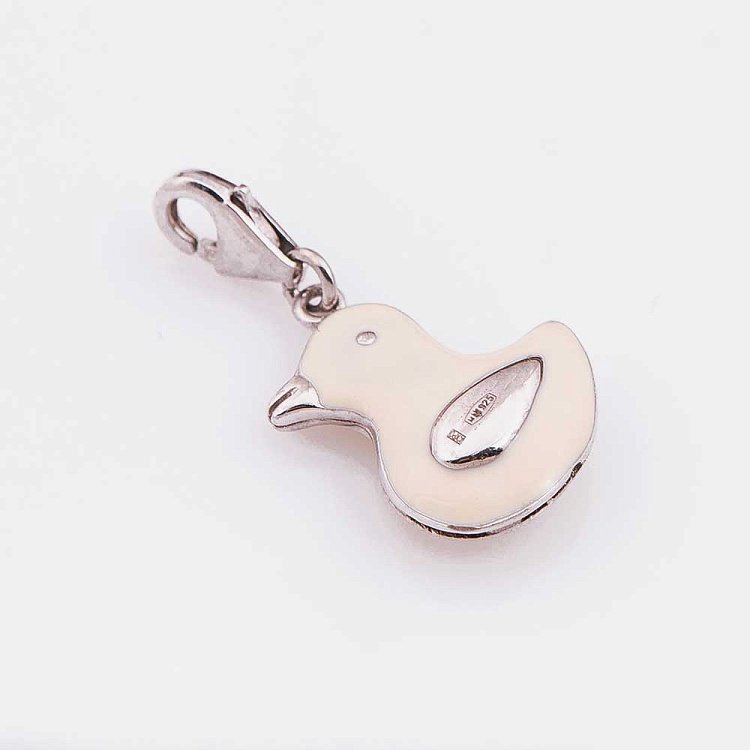 Срібна підвіска "Каченя" з емаллю 131015бут від ювелірного магазину Онікс