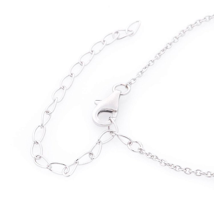 Серебряное колье без камней 18755 от ювелирного магазина Оникс - 2