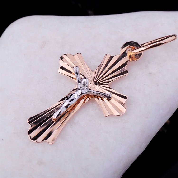 Дитячий православний хрест п01677 від ювелірного магазину Онікс - 1