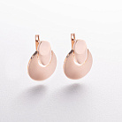 Сережки "Glow" у червоному золоті с09625 от ювелирного магазина Оникс - 1