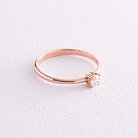 Помолвочное золотое кольцо с бриллиантом 227792421 от ювелирного магазина Оникс - 4