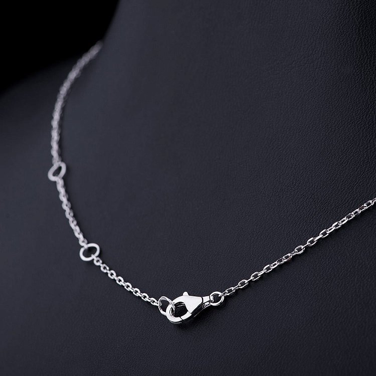 Срібне кольє з фіанітами 18503 від ювелірного магазину Онікс - 2