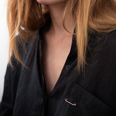 Золотая булавка "Шарики" (3.0 см) зак00309 №4