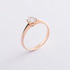 Золотое помолвочное кольцо (цирконий Swarovski) к06223 от ювелирного магазина Оникс