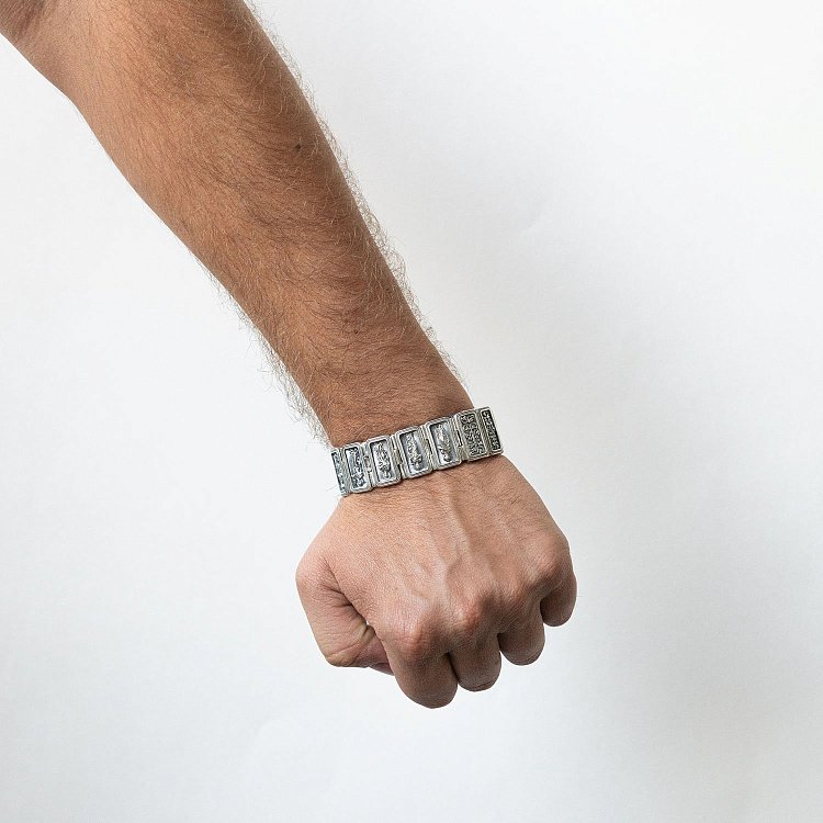 ﻿Срібний браслет "Дванадцять апостолів" 141436 від ювелірного магазину Онікс - 3