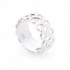 Серебряное ажурное кольцо без камней 112088 от ювелирного магазина Оникс