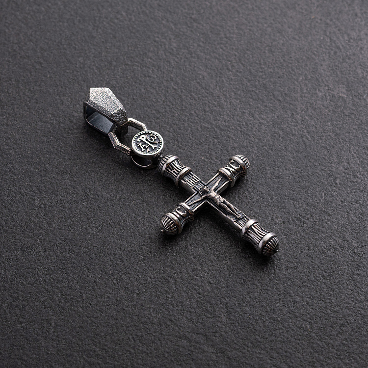 Срібний хрест "Розп'яття. Спаси та Збережи" 1759 від ювелірного магазину Онікс - 1