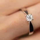 Помолвочное золотое кольцо с бриллиантом кб0419 от ювелирного магазина Оникс - 1