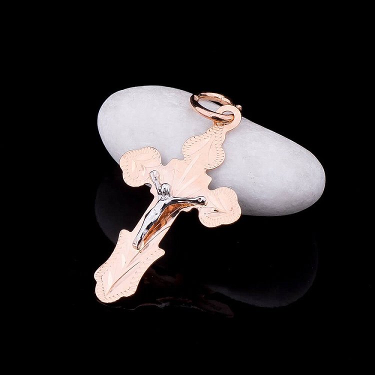 Дитячий золотий православний хрестик п01630 від ювелірного магазину Онікс