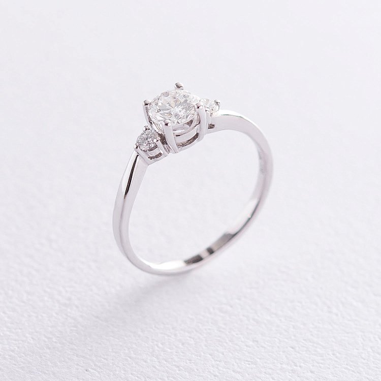 Золота каблучка з діамантами кб0313lg від ювелірного магазину Онікс