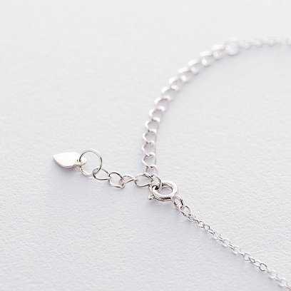 Срібний браслет "Квадратики" 141281 №4