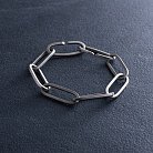 Серебряный браслет "Цепочка" (матовый) 141650 от ювелирного магазина Оникс - 1