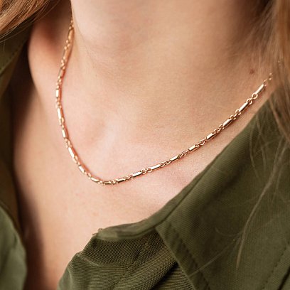 Колье - цепочка в красном золоте кол02222 №2